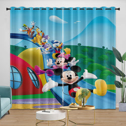 Mickey Mouse Club House Curtains Dinosaur Blackout Window Drapes (ONLINE ORDER ONLY)