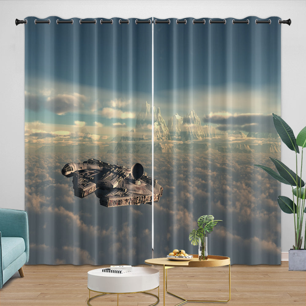 Millennium Falcon Curtains Blackout Window Drapes (ONLINE ORDER ONLY)
