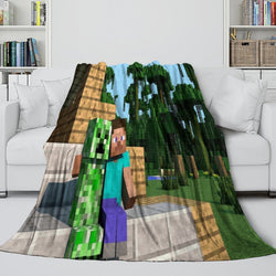 Minecraft Blanket Flannel Throw Kids Room Decoration (Online Order Only)