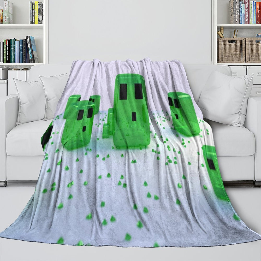 Minecraft Blanket Flannel Throw Kids Room Decoration (Online Order Only)