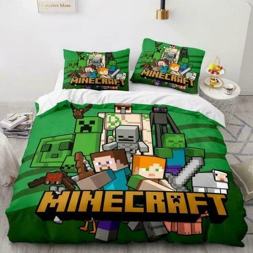 Minecraft Pattern Duvet Cover Kids Room Bedding Sets (ONLINE ORDER ONLY)