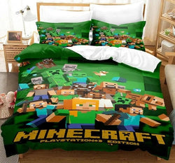 Minecraft Pattern Duvet Cover Kids Room Bedding Sets (ONLINE ORDER ONLY)
