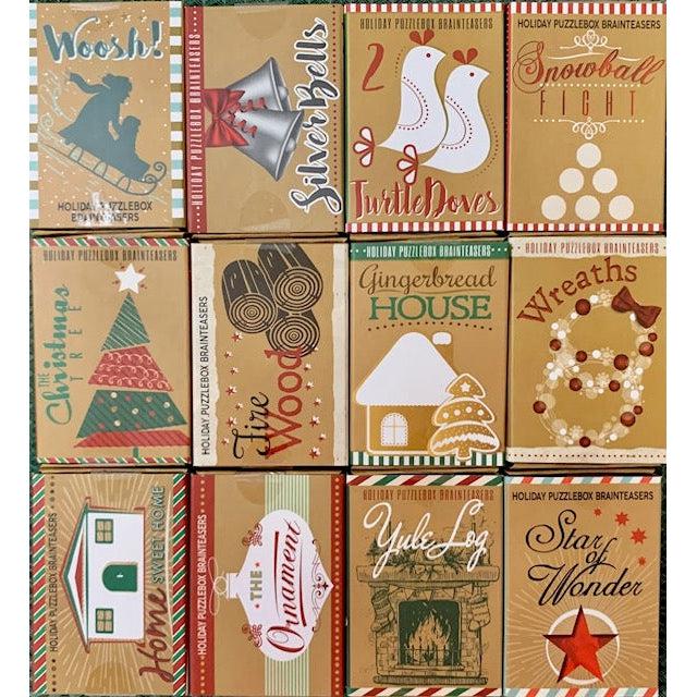 Mini Holiday Brainteaser Puzzles 12 Piece Set Project Genius (ONLINE ORDER ONLY)