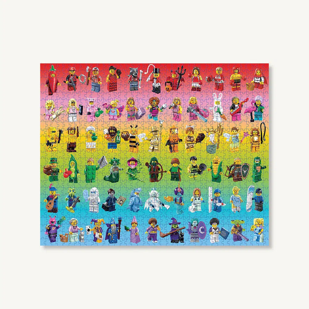 Minifigure Rainbow LEGO 1000 Piece Jigsaw Puzzle Chronicle (ONLINE ORDER ONLY)