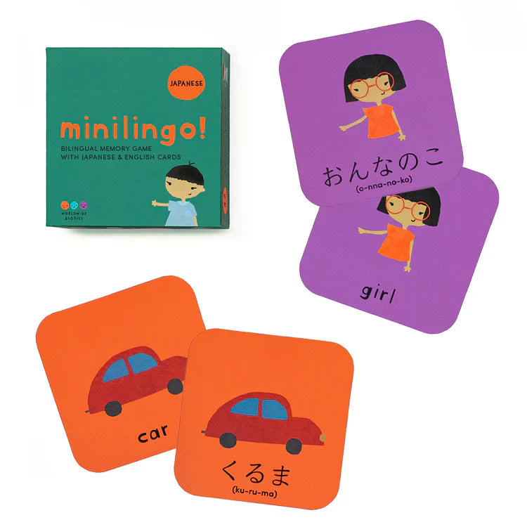Minilingo, Japanese/English Flashcards (ONLINE ORDER ONLY)