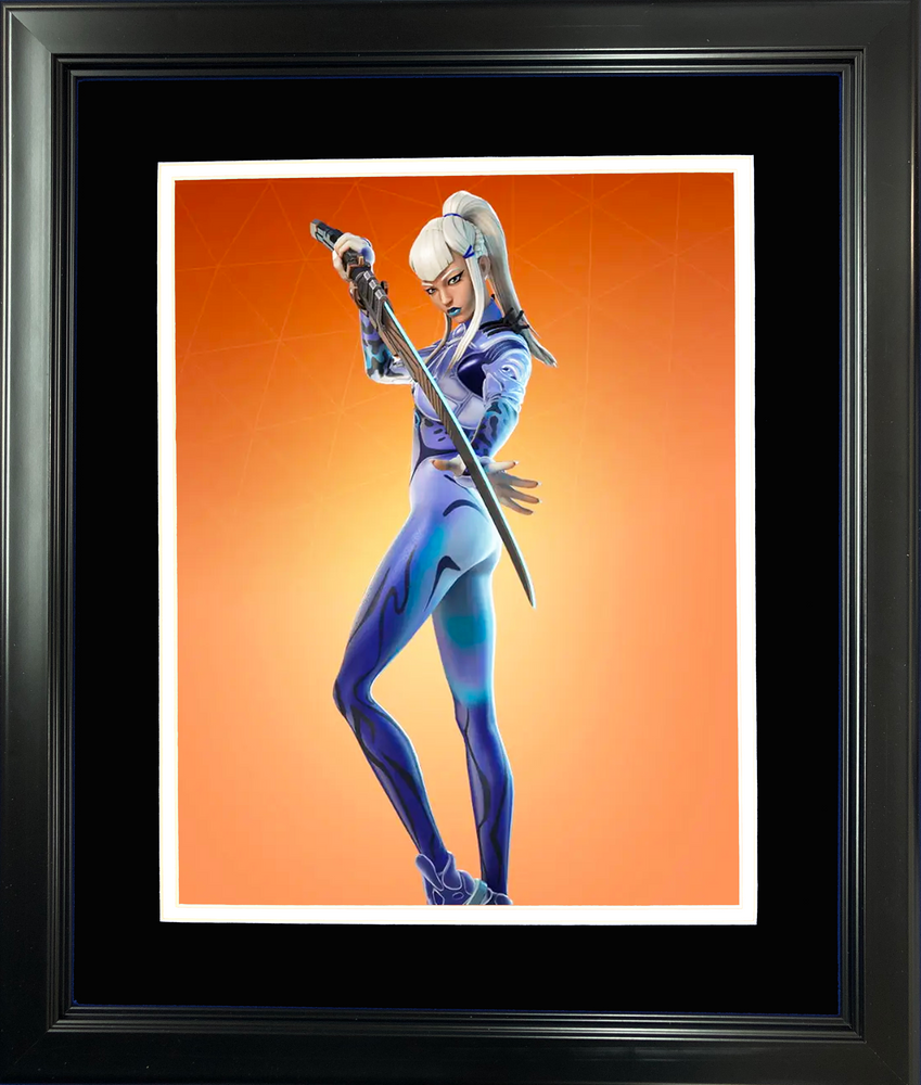 Framed Mizuki Legendary Fortnite Skin 11"x14" Video Game Photo (ONLINE ORDER ONLY)
