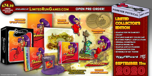 Limited Run Games: Shantae (Collector's Edition) (Gameboy Color) (ONLINE ORDER ONLY)