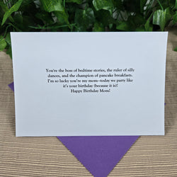 Coloring Mom Happy Birthday Card 1 (ONLINE ORDER ONLY)