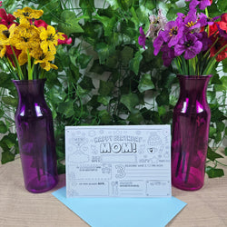 Coloring Mom Happy Birthday Card 2 (ONLINE ORDER ONLY)