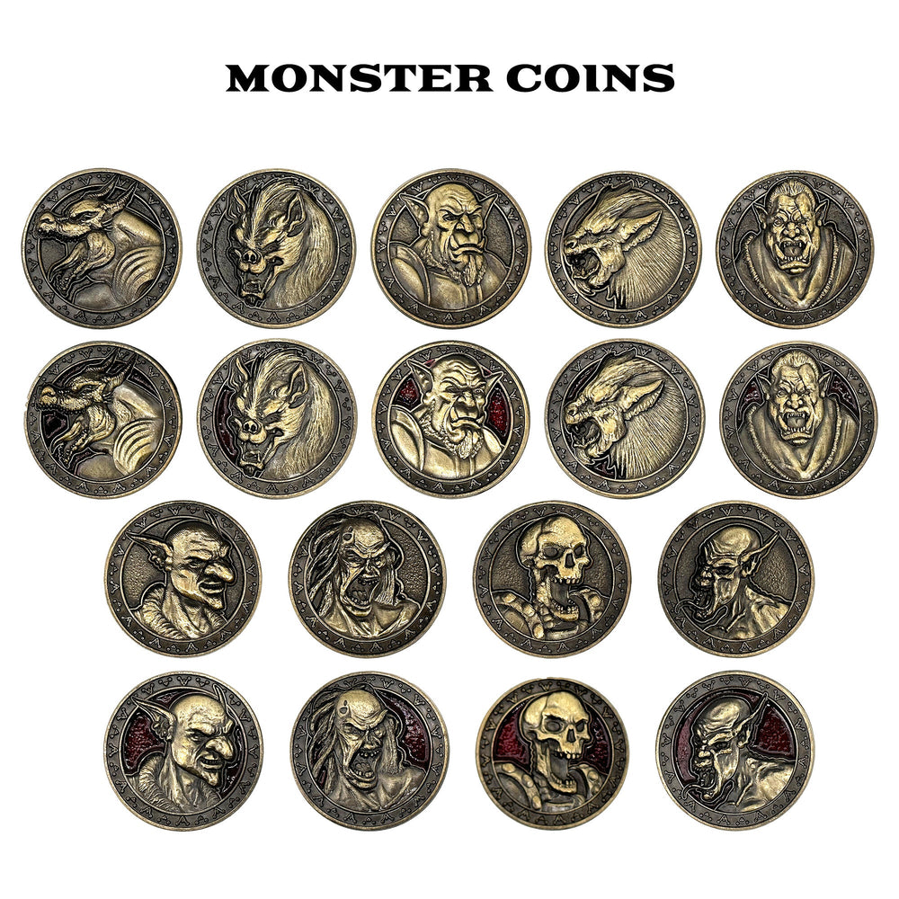 Monster Coins - Skeleton - 10 Pack (ONLINE ORDER ONLY)