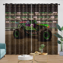 Monster Jam Steel Titans Truck Curtains Blackout Window Drapes (Online Order Only)