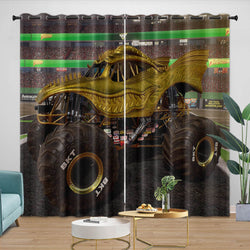 Monster Jam Steel Titans Truck Curtains Blackout Window Drapes (Online Order Only)