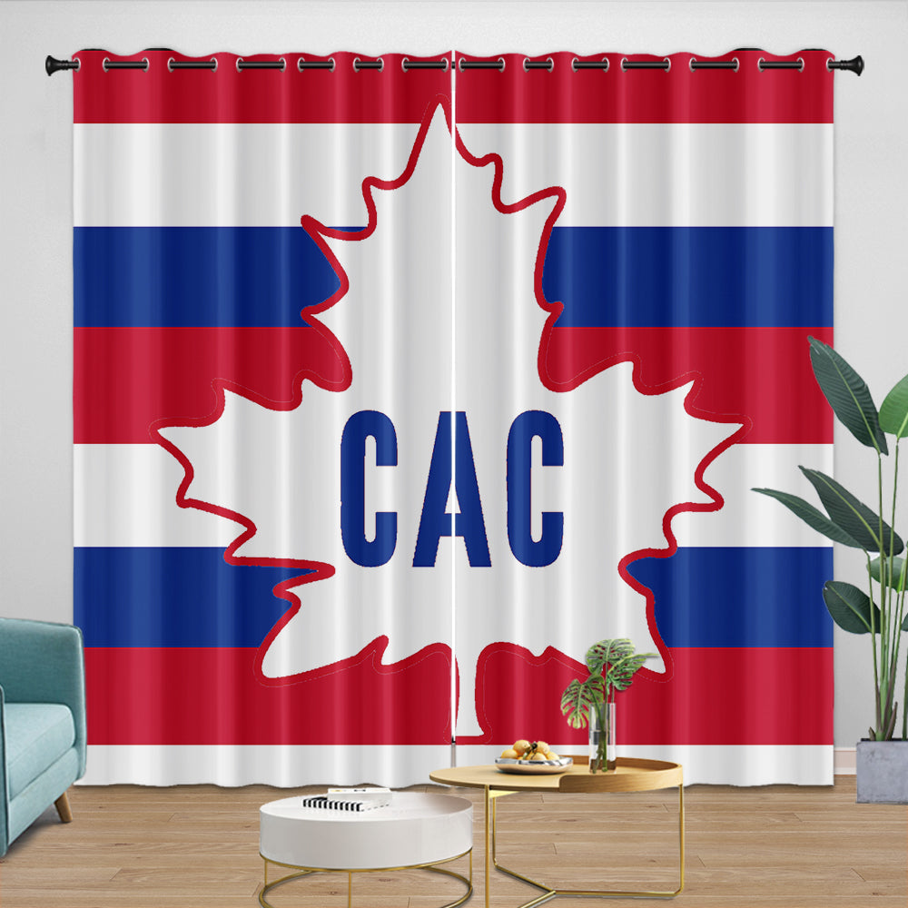 Montreal Canadiens Curtains Blackout Window Drapes Room Decoration (Online Order Only)