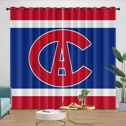 Montreal Canadiens Curtains Blackout Window Drapes Room Decoration (Online Order Only)