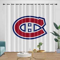 Montreal Canadiens Curtains Blackout Window Drapes Room Decoration (Online Order Only)