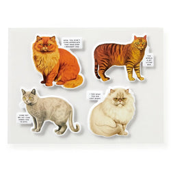 Moody Cats 1000 Piece Jigsaw Puzzle (+Stickers) Brass Monkey (ONLINE ORDER ONLY)