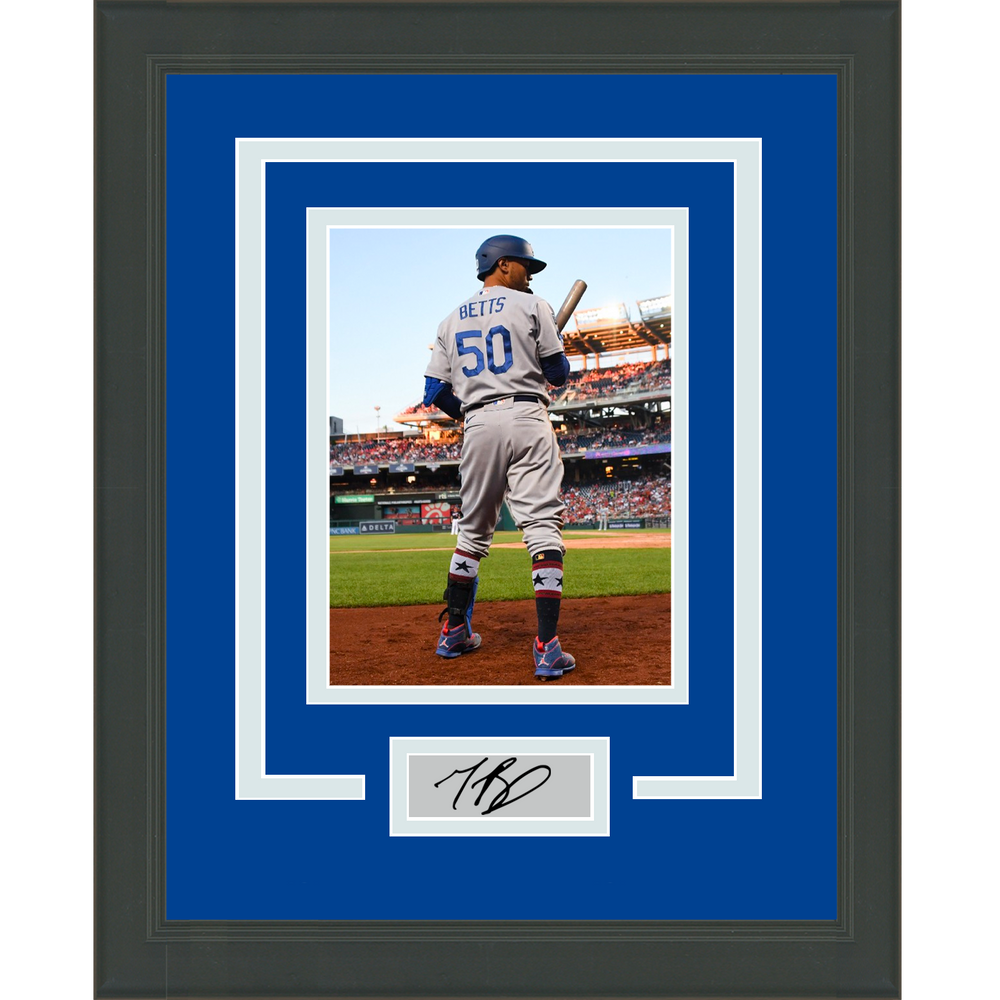 Framed Mookie Betts Facsimile Laser Engraved Signature Auto Los Angeles Dodgers 11x14 Baseball Photo #2 (ONLINE ORDER ONLY)