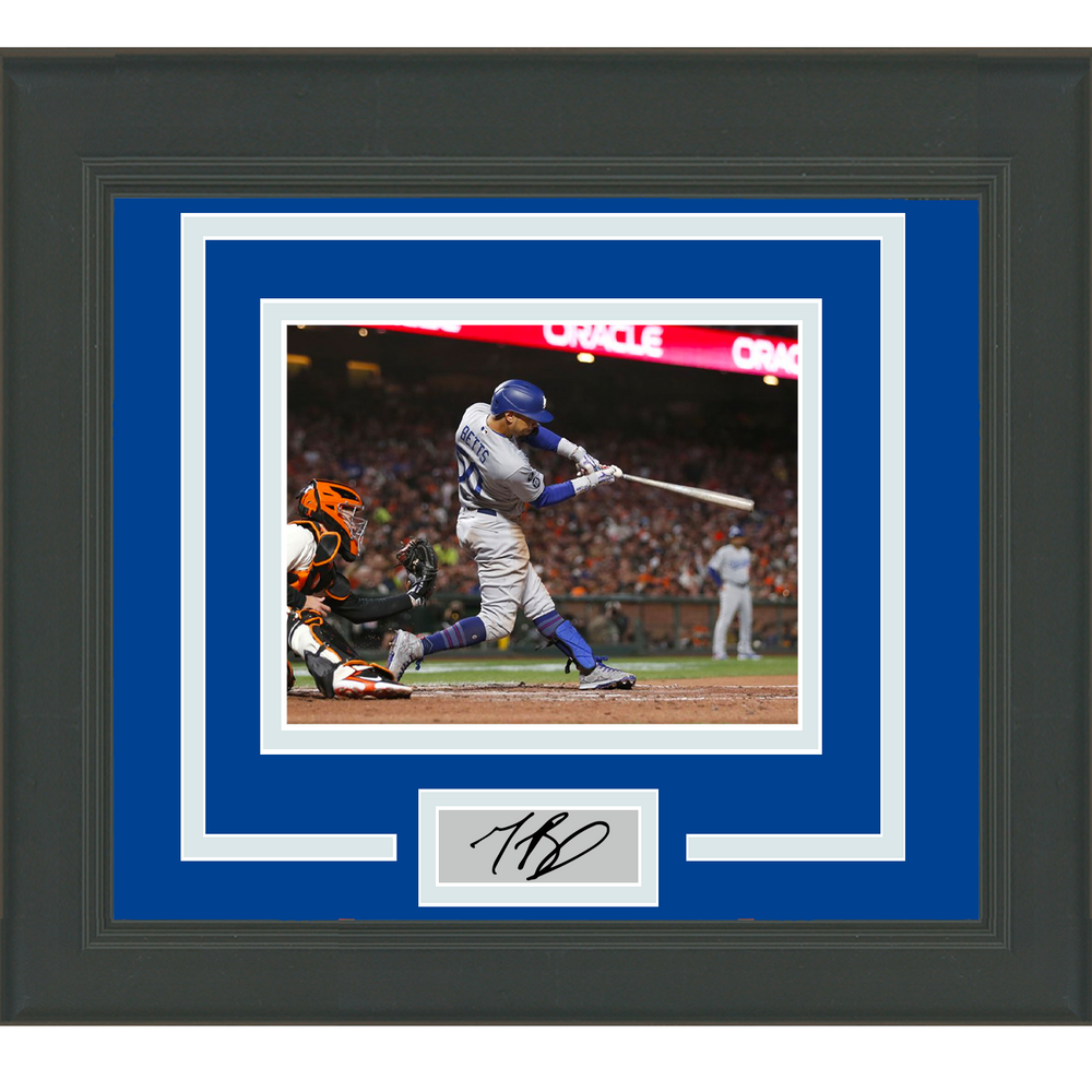 Framed Mookie Betts Facsimile Laser Engraved Signature Auto Los Angeles Dodgers 11x14 Baseball Photo (ONLINE ORDER ONLY)