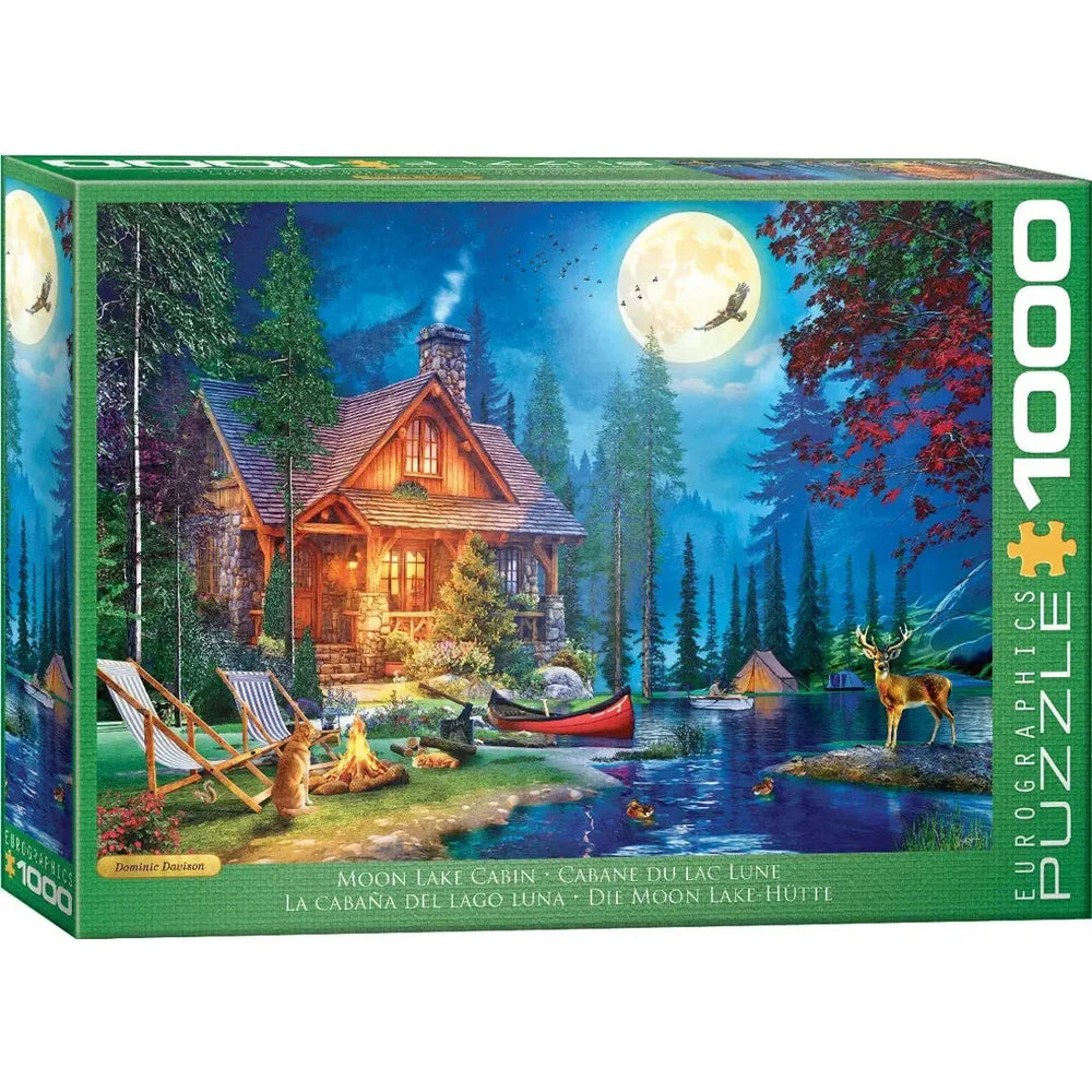 Moon Lake Cabin 1000 Piece Jigsaw Puzzle Eurographics (ONLINE ORDER ONLY)