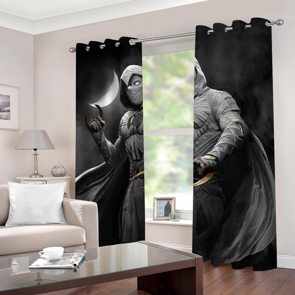 Moon Knight Curtains Cosplay Blackout Window Drapes for Room Decoration (Online Order Only)