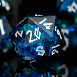 PRE-ORDER || Moonbeam Sharp-Edged Resin Dice Set