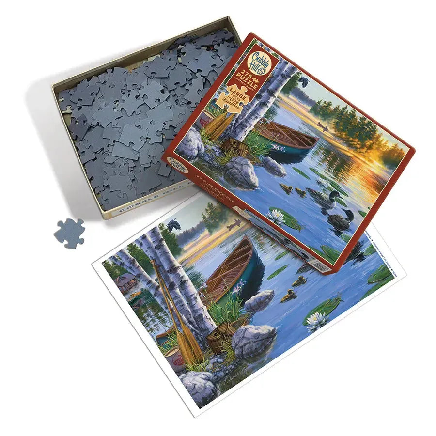 Morning on the Lake 275 Large Piece Jigsaw Puzzle Cobble Hill (ONLINE ORDER ONLY)