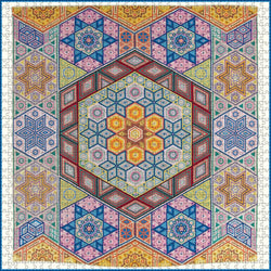Mosaic Quilt 1000 Piece Jigsaw Puzzle Pomegranate (ONLINE ORDER ONLY)
