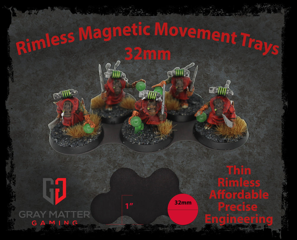 Horde Collection (Set of 5) 32mm Staggered Magnetic Movement Tray (Online Order Only)