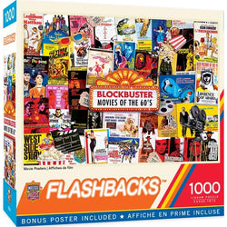 Movie Posters Flashbacks 1000 Piece Jigsaw Puzzle MasterPieces (ONLINE ORDER ONLY)