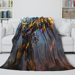 Movie Bumblebee Blanket Flannel Throw Kids Room Decoration (ONLINE ORDER ONLY)