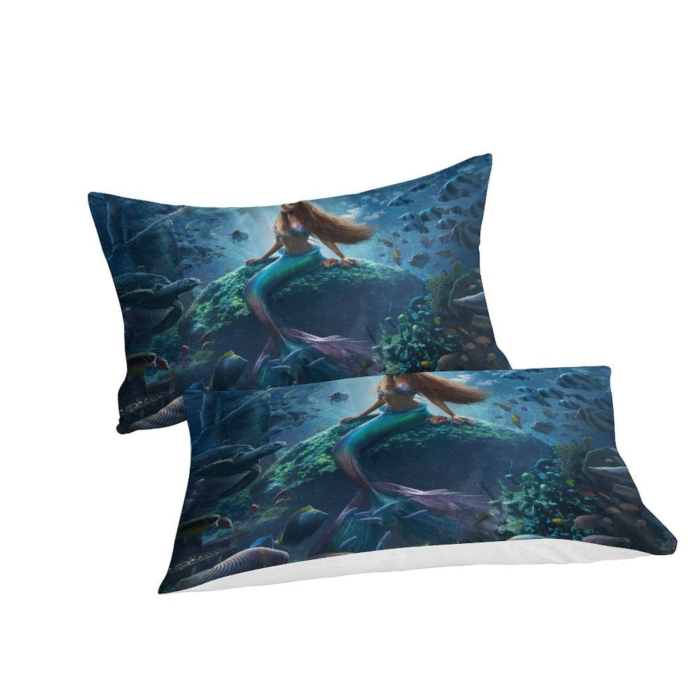 Movie The Little Mermaid Bedding Set Quilt Duvet Cover Without Filler (Online Order Only)