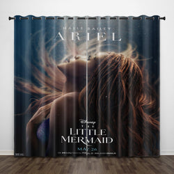 The Little Mermaid Curtains Pattern Blackout Window Drapes (Online Order Only)
