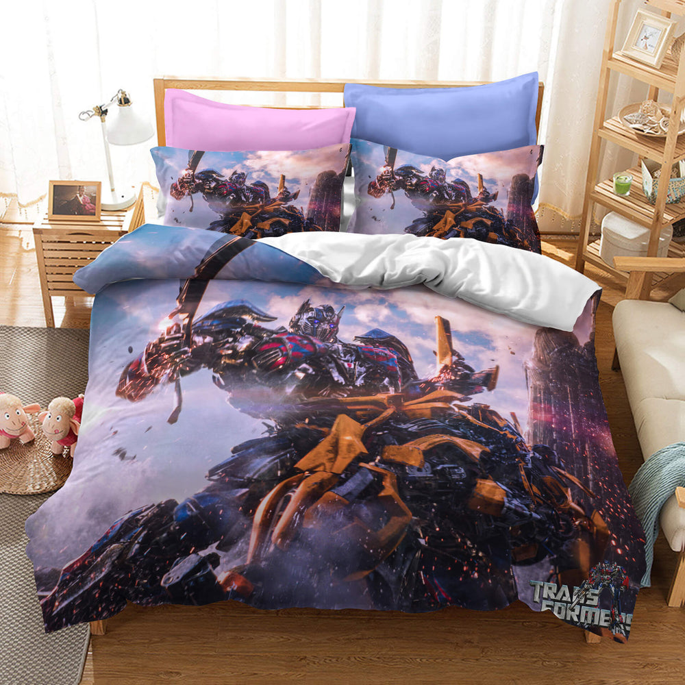 Movie Transformers Optimus Prime Bedding Sets Quilt Cover Without Filler (Online Order Only)