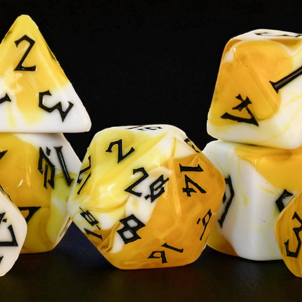 Movie Popcorn Acrylic Dice Set (ONLINE ORDER ONLY)