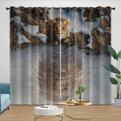Mufasa The Lion King Curtains Blackout Window Drapes Room Decoration (Online Order Only)