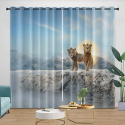 Mufasa The Lion King Curtains Blackout Window Drapes Room Decoration (Online Order Only)