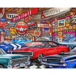 Muscle Car Museum 1000 Piece Jigsaw Puzzle Springbok (ONLINE ORDER ONLY)