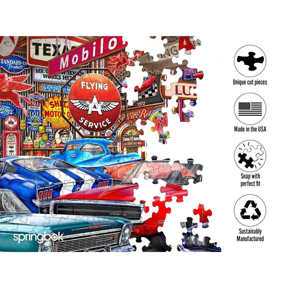 Muscle Car Museum 1000 Piece Jigsaw Puzzle Springbok (ONLINE ORDER ONLY)