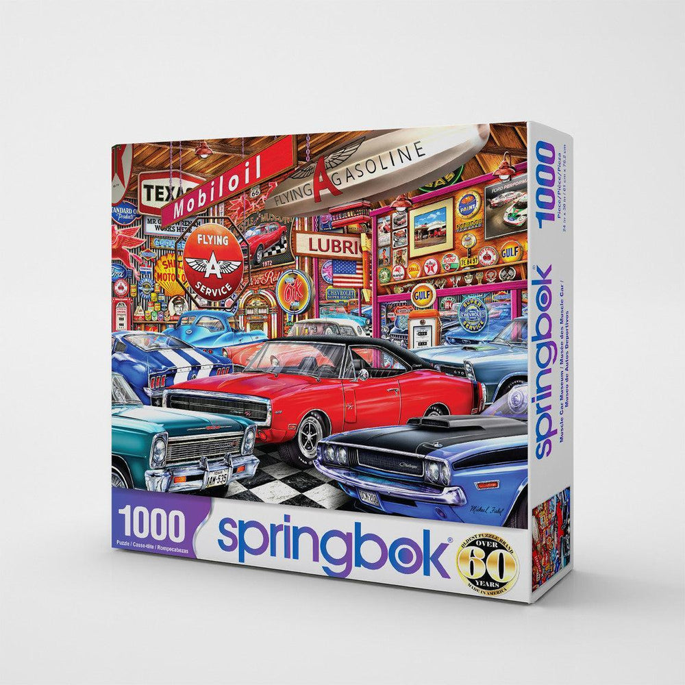 Muscle Car Museum 1000 Piece Jigsaw Puzzle Springbok (ONLINE ORDER ONLY)