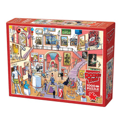Museum Mischief Doodle Town 1000 Piece Jigsaw Puzzle Cobble Hill (ONLINE ORDER ONLY)