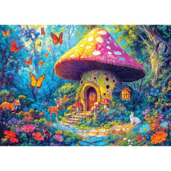 Mushroom Cottage 1000 Piece Jigsaw Puzzle Enjoy (ONLINE ORDER ONLY)