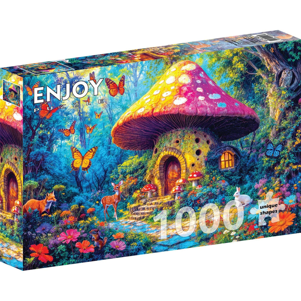 Mushroom Cottage 1000 Piece Jigsaw Puzzle Enjoy (ONLINE ORDER ONLY)