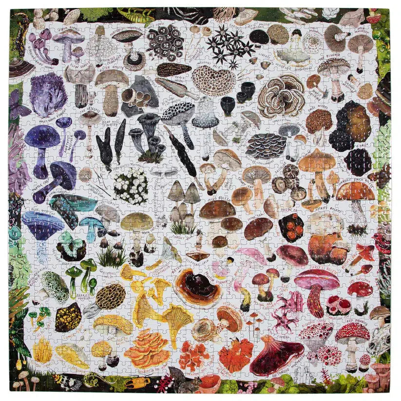 Mushroom Rainbow 1000 Piece Jigsaw Puzzle eeBoo (ONLINE ORDER ONLY)