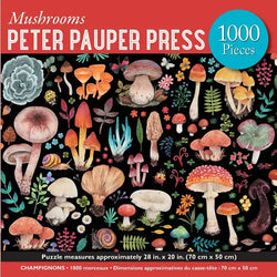 Mushrooms 1000 Piece Jigsaw Puzzle Peter Pauper (ONLINE ORDER ONLY)