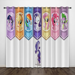 My Little Pony Curtains Pattern Blackout Window Drapes (Online Order Only)