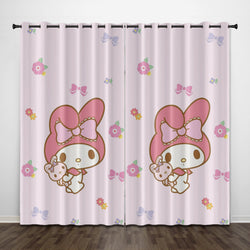 My Melody Curtains Pattern Blackout Window Drapes (Online Order Only)