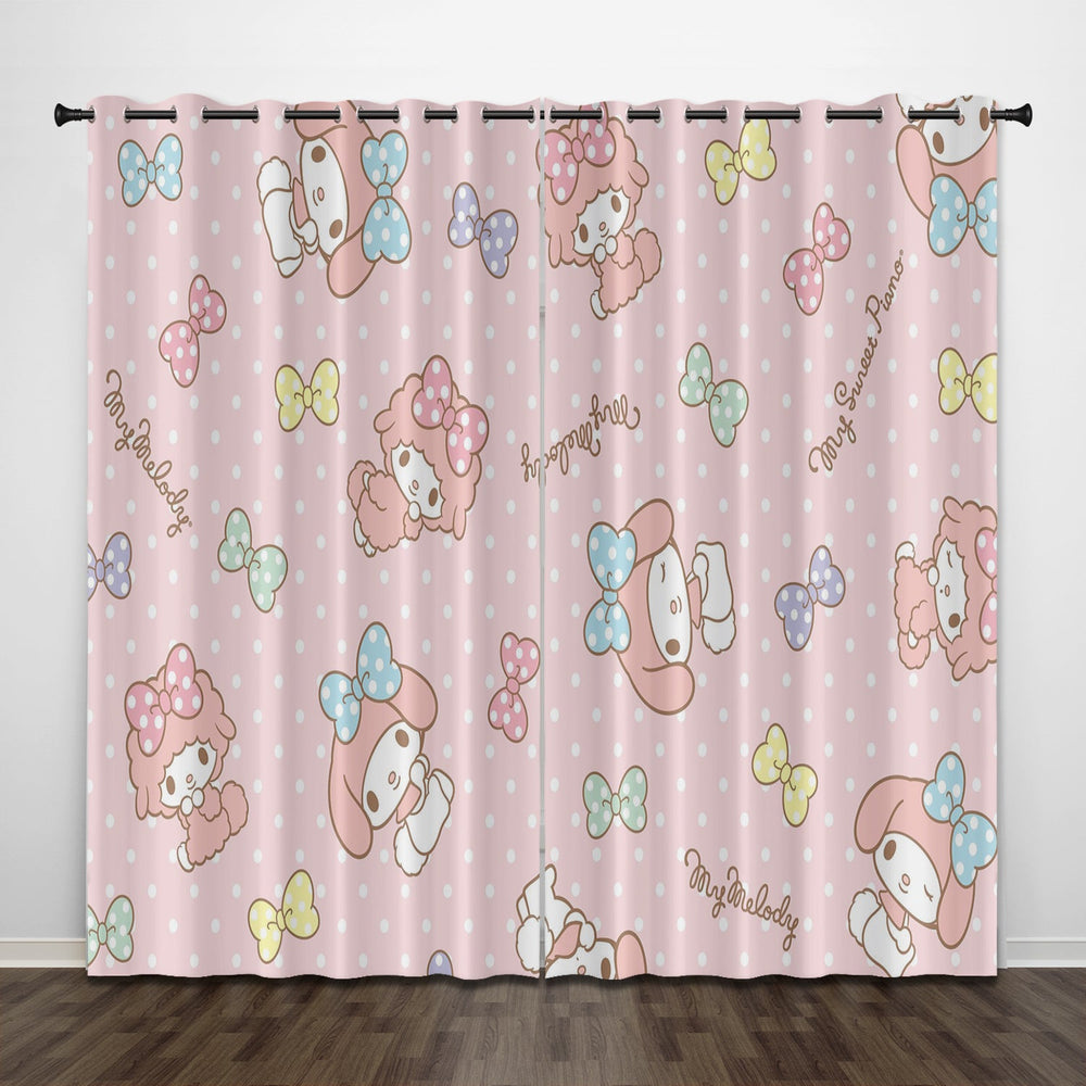 My Melody Curtains Pattern Blackout Window Drapes (Online Order Only)