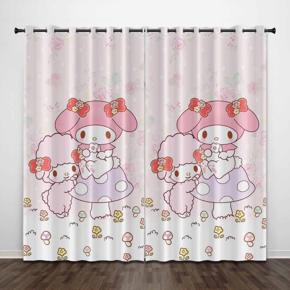 My Melody Curtains Pattern Blackout Window Drapes (Online Order Only)