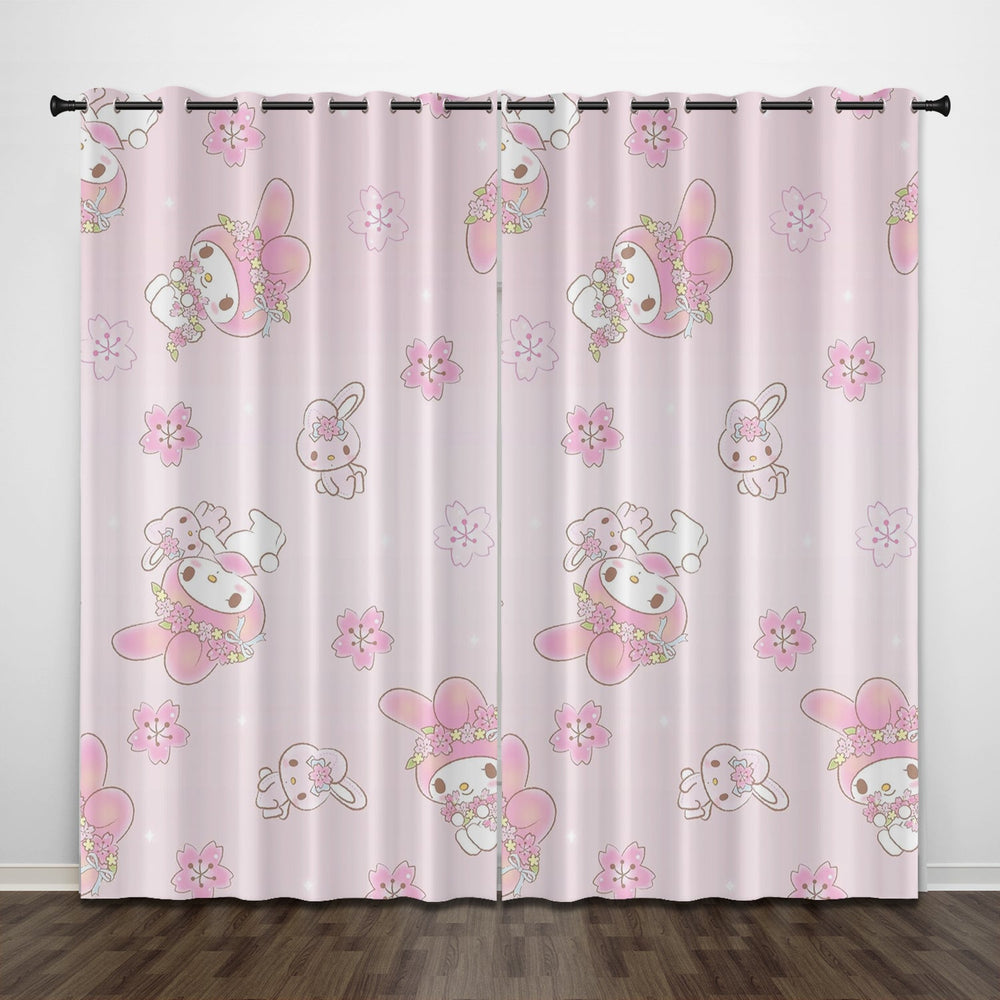 My Melody Curtains Pattern Blackout Window Drapes (Online Order Only)