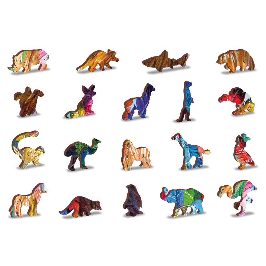 Mystic Lion 250 Piece Wood Jigsaw Puzzle Wooden City (ONLINE ORDER ONLY)
